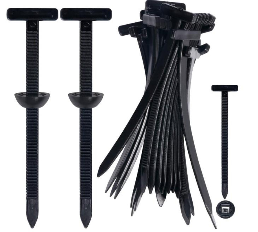Nylon Universal Cable Tie Buckle, Heavy Duty Self-Locking Nylon Zip Ties Holder, Multipurpose Plastic Cable Ties Tool for Car Daily Repair(100Pcs)