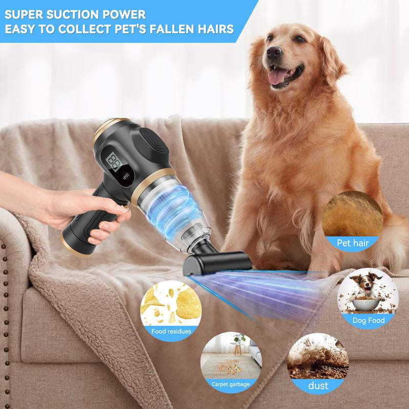 Belibuy Portable Cordless Handheld Vacuum Cleaner, 19000Pa Powerful Vacuum Cleaner, 6-In-1 Portable Vacuum Cleaner with Smart Display Screen, Suitable for Cars, Homes, Offices, and Pets. #Fathersdaygift